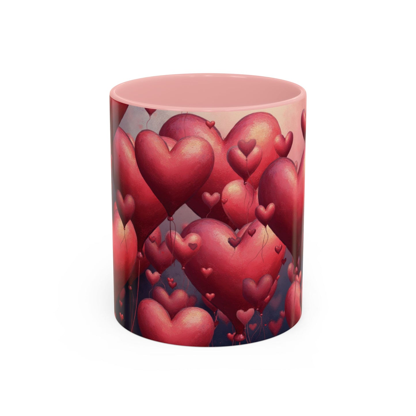 Valentine Heart Burst Accent Coffee Mug (11/15 oz)
