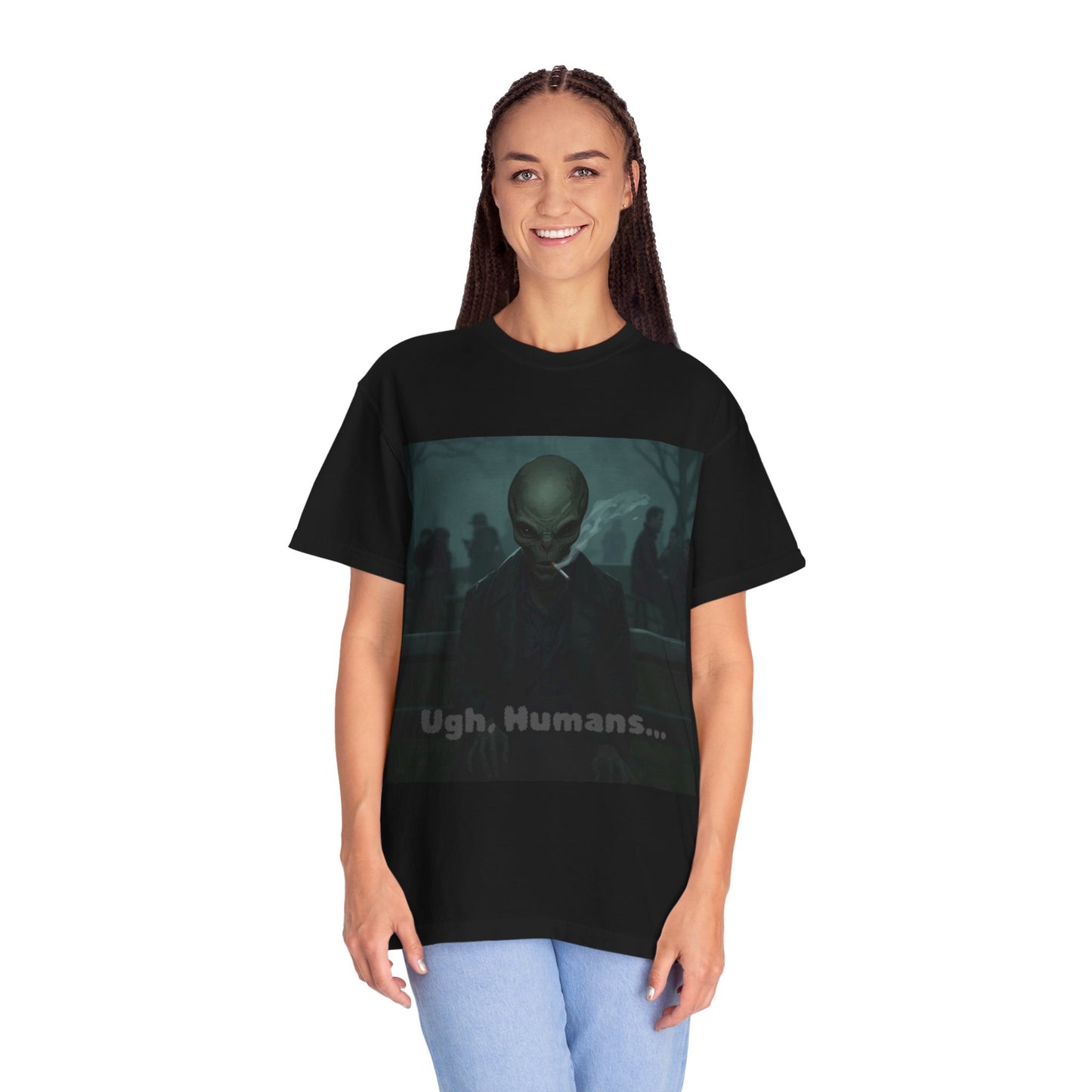 Alien Hating Humans T-Shirt — Funny Sci‑Fi Graphic Tee