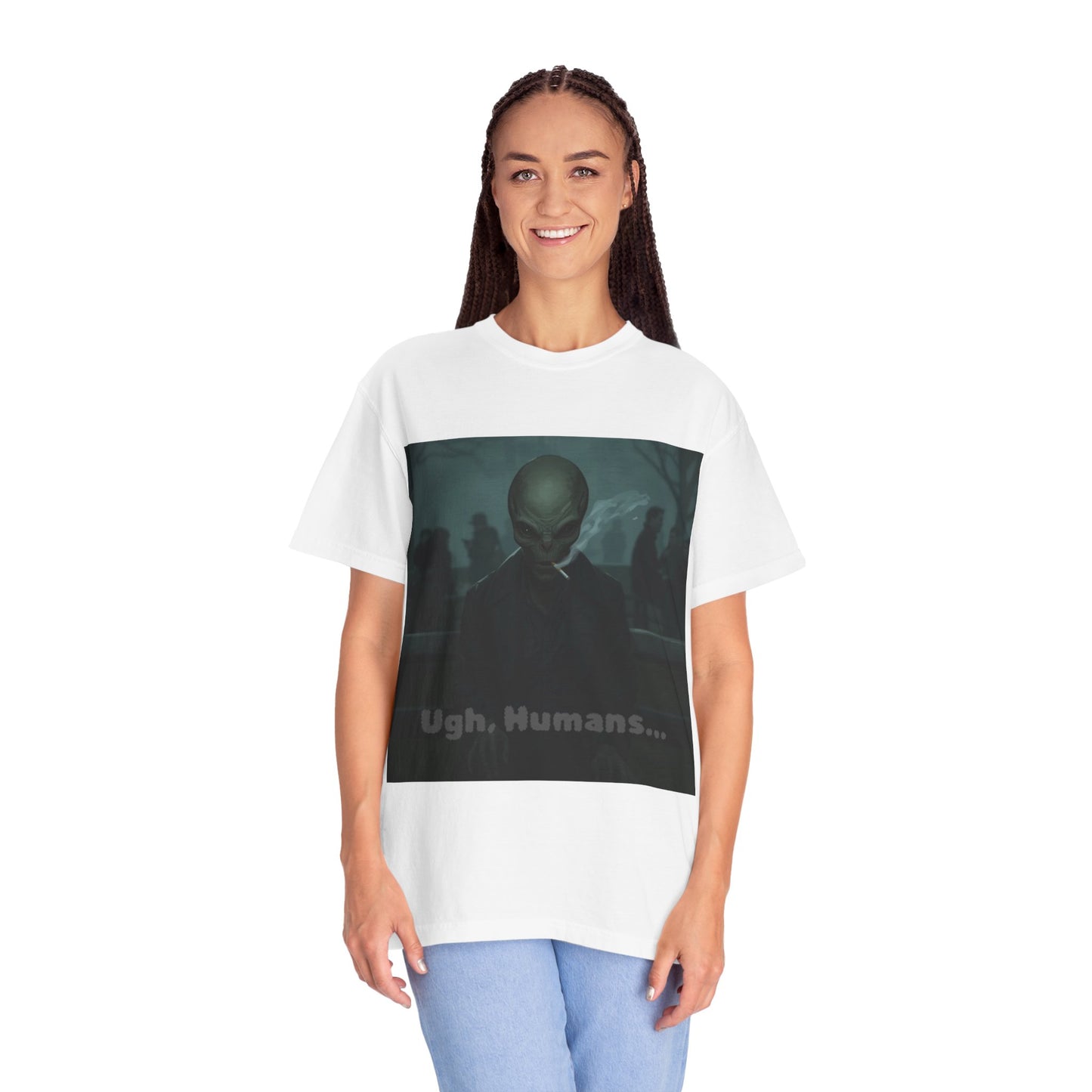 Alien Hating Humans T-Shirt — Funny Sci‑Fi Graphic Tee