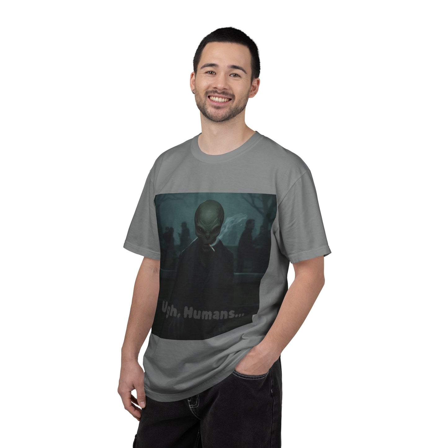 Alien Hating Humans T-Shirt — Funny Sci‑Fi Graphic Tee